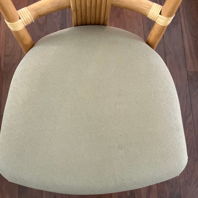 Rattan Dining Table and 6 Chairs - Set of 8 For Sale - Image 10 of 12