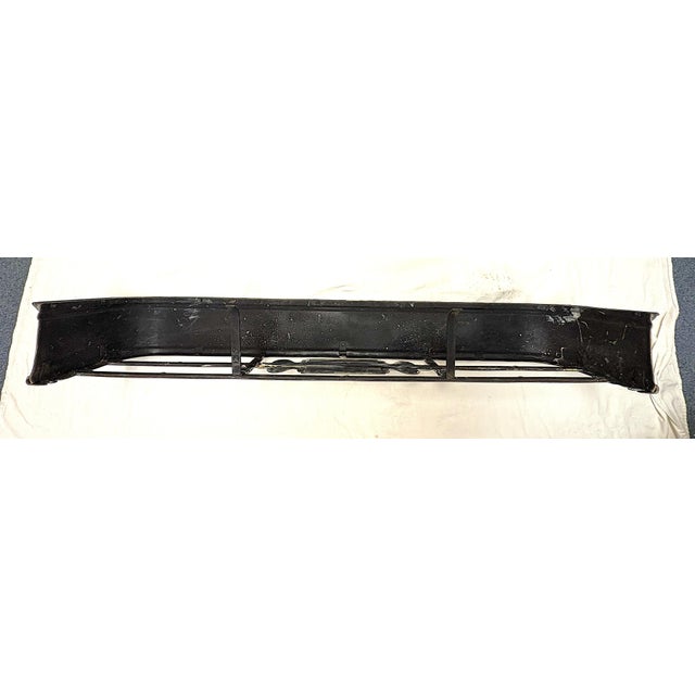 Large Antique Brass Fireplace Fender/ Surround/ Shelf For Sale - Image 10 of 13