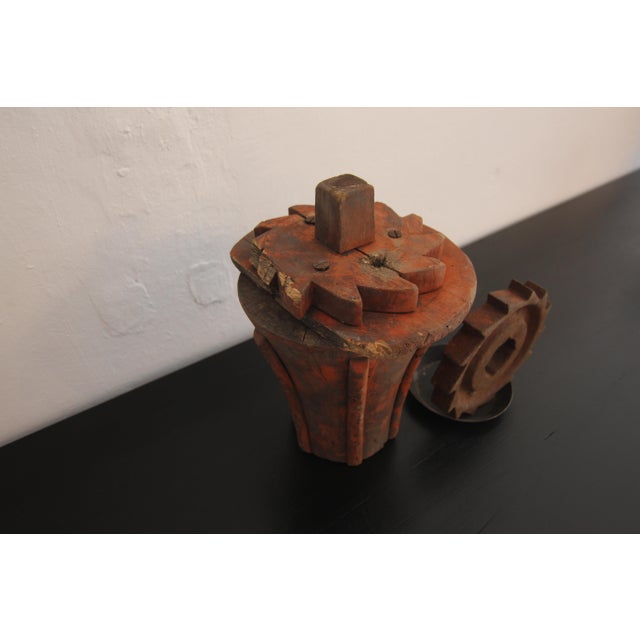Early 20th Century Wooden Casting Pattern Object with Original Patina, 1890s For Sale - Image 13 of 18