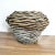 Large Handwoven Rattan Reed Basket Bi Cone For Sale - Image 4 of 12