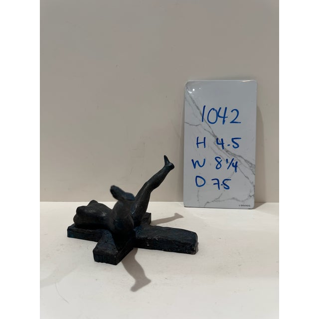 1960s Larry Mohr Bronze Erotic Nude Sculpture Signed From Artist Estate For Sale - Image 9 of 9