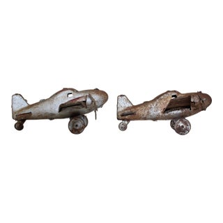Americana Memorabilia Aircraft Ww2 Twin Engine Toy Planes Set A For Sale
