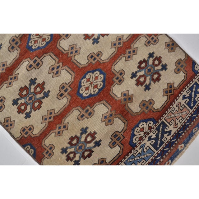 Small Oushak Antique Wool Carpet For Sale In Phoenix - Image 6 of 10