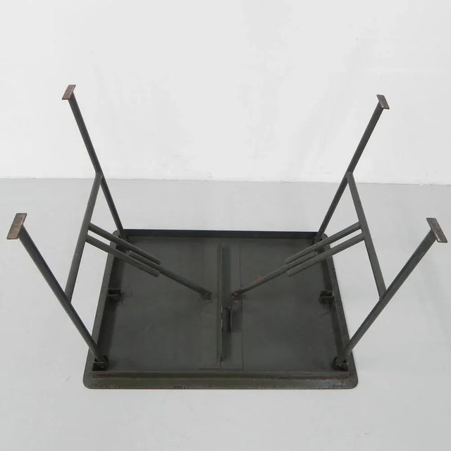Industrial Folding Table in Steel For Sale - Image 12 of 18