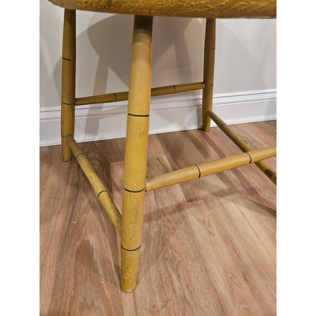 Rare 19th Century Ochre Painted Comb Back Windsor For Sale In Boston - Image 6 of 10