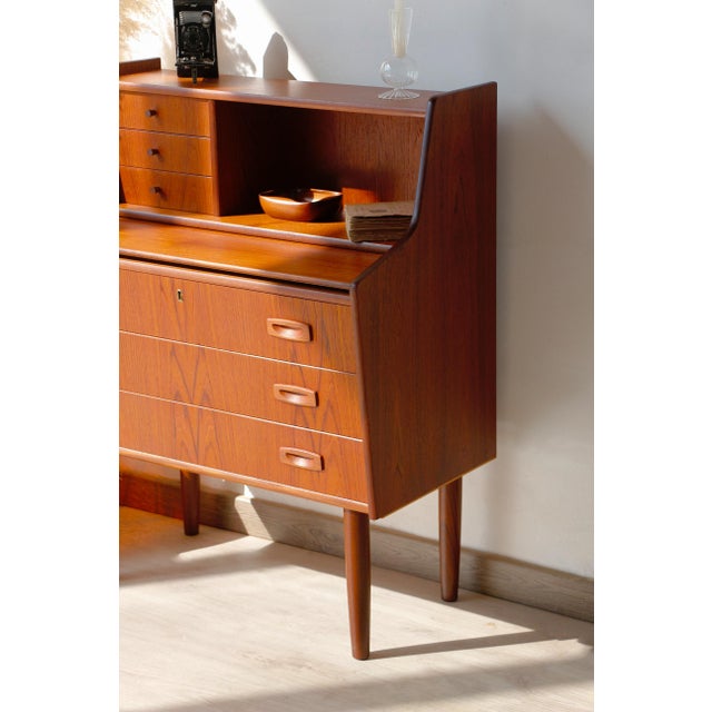 Vintage Danish Teak Secretary, 1960s For Sale - Image 14 of 18