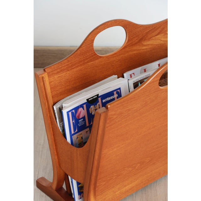 Mid-Century Modern Vintage Teak Magazine Rack by Parker Knoll, 1960s For Sale - Image 3 of 10