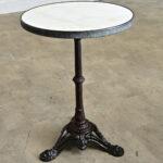 French 19th Century 20-Inch Marble Top Bistro Table For Sale - Image 9 of 10