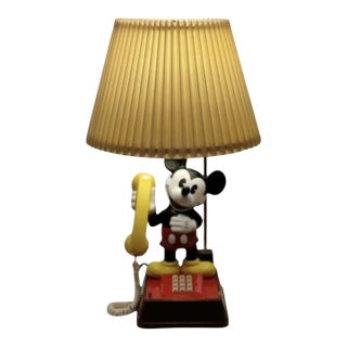 1970s Mickey Mouse Telephone Table Lamp For Sale