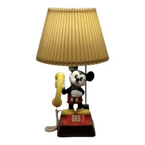 1970s Mickey Mouse Telephone Table Lamp