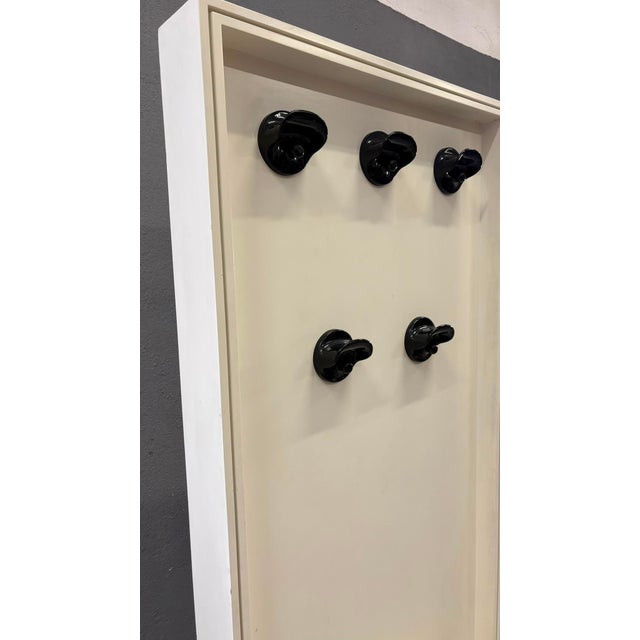 Mid-Century Modern Double-Sided Hall Stand with Mirror and Coat Hooks, Europe, 1960s For Sale - Image 4 of 18