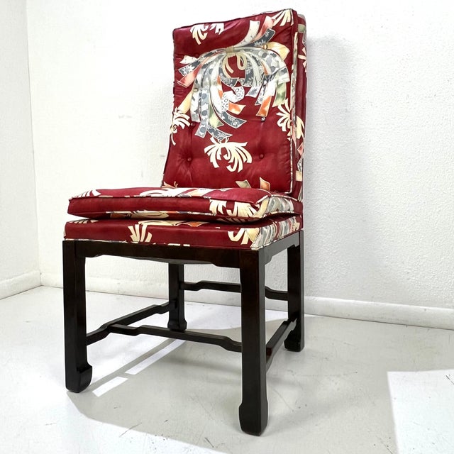 Set of 8 1970s Mario Buatta for Widdicomb Dining Chairs For Sale In Dallas - Image 6 of 17