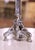 Early 20th Century French Silvered Iron Altar Crucifix With Fleur-De-Lys Cross For Sale - Image 4 of 7