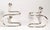 Gorham Maestri 1950s Silver Plated Italian Candle Holders Bauhaus Style, Pair For Sale - Image 11 of 13