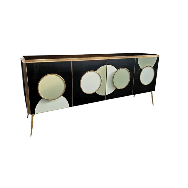 Vintage Backlit Four-Door Sideboard, 1980s For Sale - Image 6 of 9