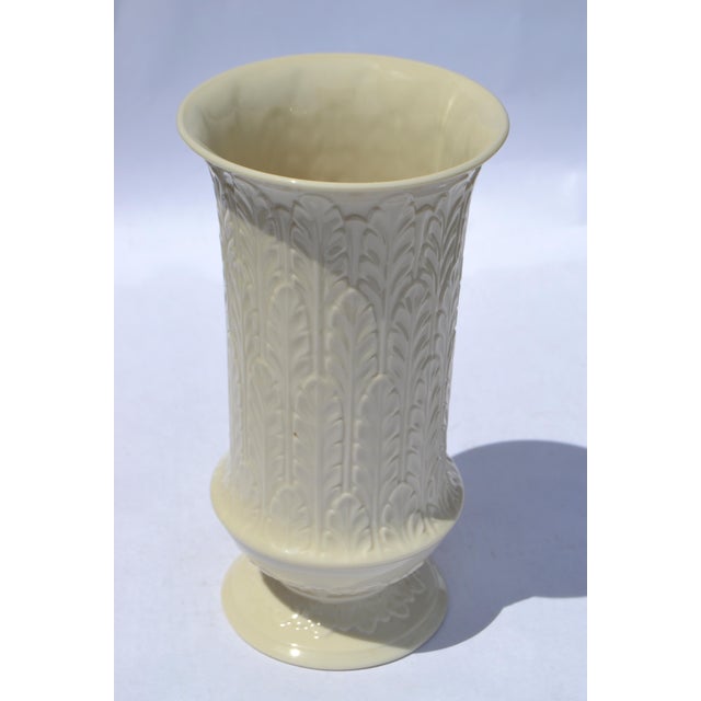 Vintage Tall Autumn Leaf Collection Flower Vase by Lenox Fine Bone Ceramic For Sale - Image 12 of 12