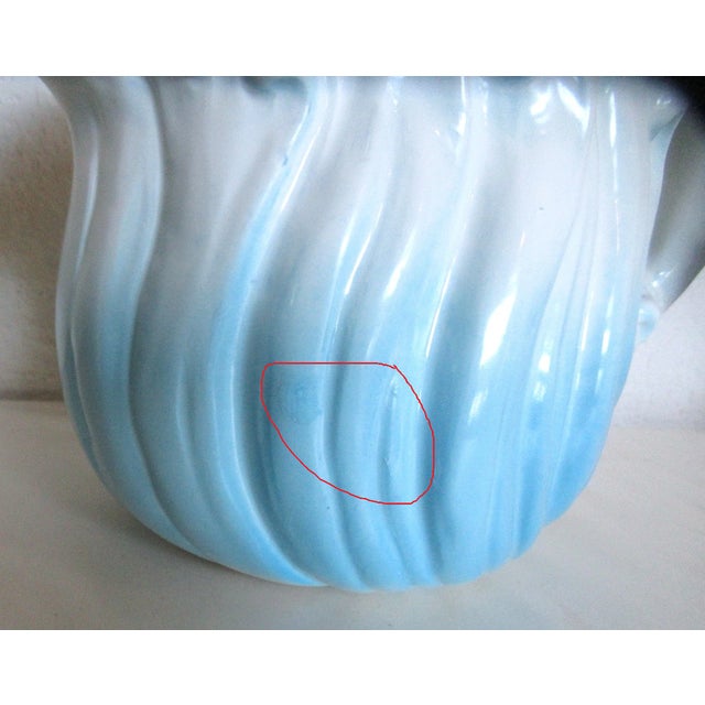 Ceramic Vintage Mid-Century Modern Fitz Floyd Oci Ecology Series Dolphin Pitcher For Sale - Image 7 of 7