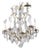 Early 20th Century Louis XV Style Eight Arm Chandelier With Hanging Crystals For Sale