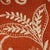 Pair of Linen & Rayon Orange With Beige Leaf Design Feather Throw Pillows For Sale - Image 4 of 10
