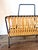Mid-Century Modern Woven Rattan and Black Wrought Iron Magazine Rack, 1950s For Sale - Image 9 of 12