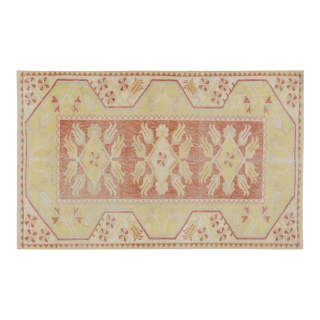 Vintage Turkish Anatolian Hand Knotted Wool Rug, 2'8x4'3 For Sale