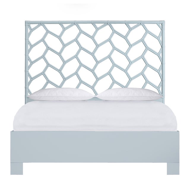Silas Standard Bed Queen - Light Blue For Sale - Image 12 of 12