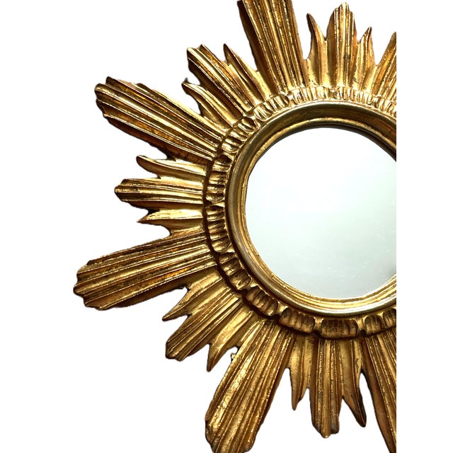 Wenz Giltwood Sunburst Mirror, Germany, 1960s For Sale - Image 10 of 11