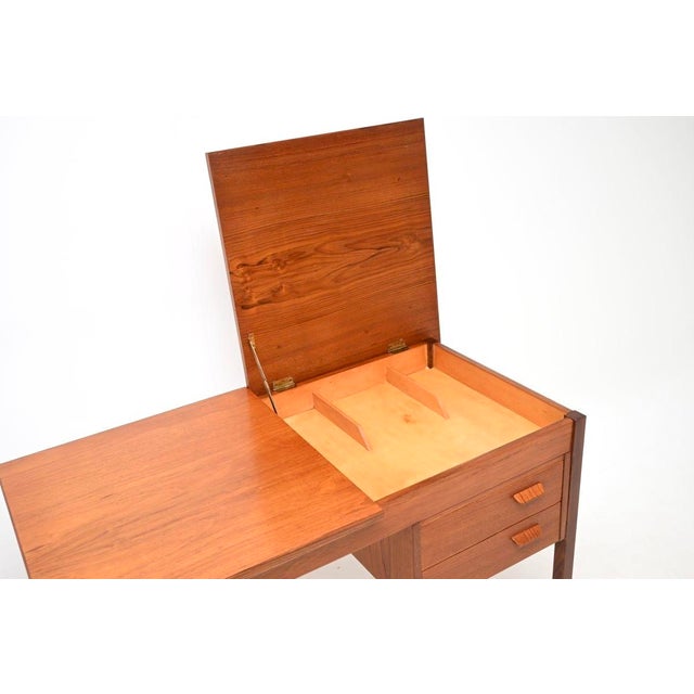 Vintage Danish Teak Desk, 1960s For Sale - Image 4 of 12