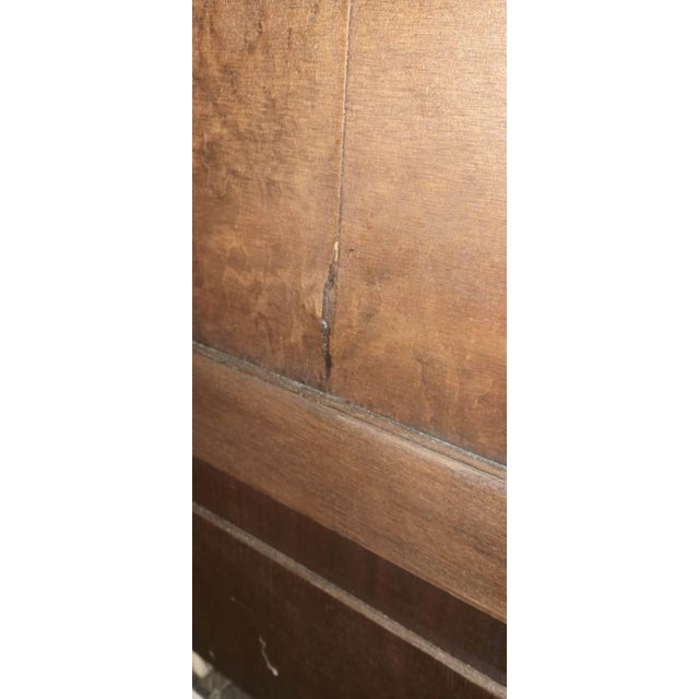 Mid 20th Century Solid Walnut Full Size Bed Frame Set For Sale - Image 10 of 13