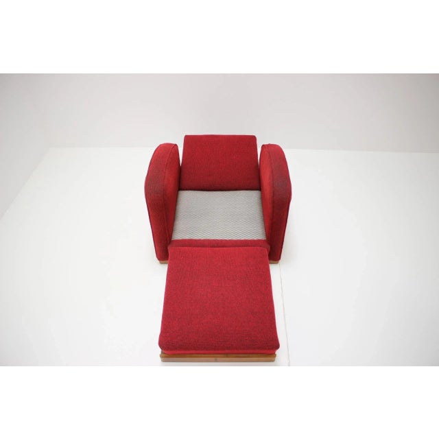 Model H-282 Armchair by Jindrich Halabala, Czechoslovakia, 1940s For Sale - Image 12 of 16