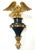 1980s 1980s Gilded Bald Eagle Sculpture Atop Matching Corbel For Sale - Image 5 of 18
