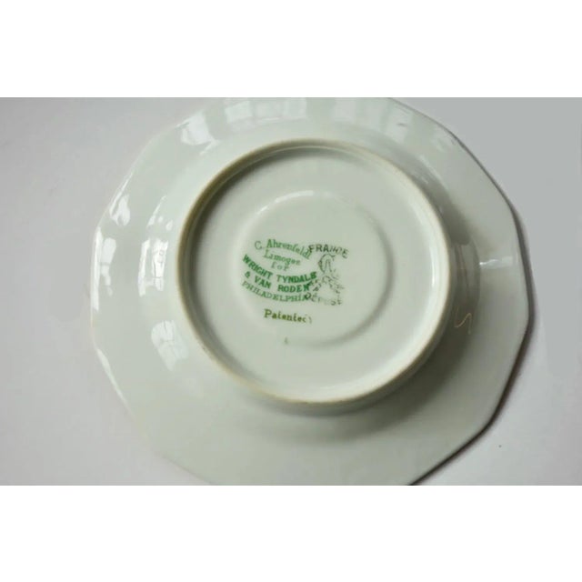 1900s C. Ahrenfeldt Limoges Demitasse and Saucers for Wright Tydale & Van Roden - Set of 6 For Sale - Image 10 of 13
