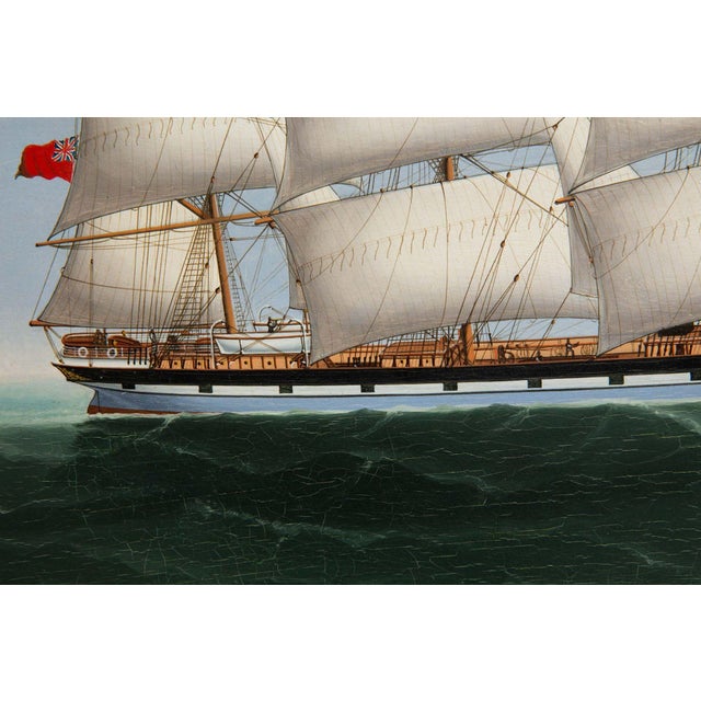 China Trade Painting of Ship “County of Caithness” by Lai Fong Ca. 1897 For Sale - Image 16 of 18