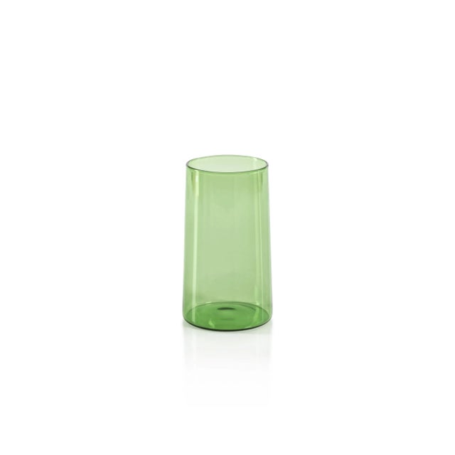 Contemporary Lorient Highball Glasses - Fern Green, Set of 6 For Sale - Image 3 of 4