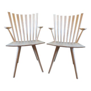 Danish Mikado Armchairs in Maple by J. Foersom and P. Hjort Lorenzen for Fredericia, Set of 2 For Sale