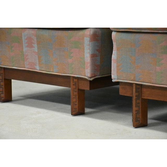 1950s Frank Lloyd Wright Taliesin Slipper Lounge Chairs - A Pair For Sale - Image 10 of 13