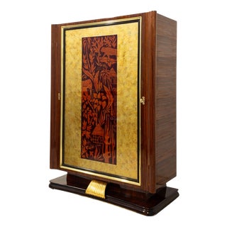 Mid-Century Italian Revolving Cabinet Bar by Vittorio Dassi, 1950s For Sale