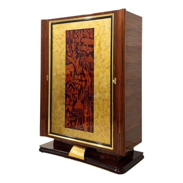Mid-Century Italian Revolving Cabinet Bar by Vittorio Dassi, 1950s For Sale