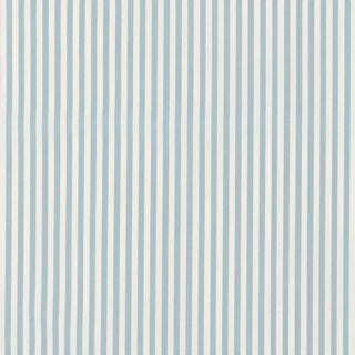 Schumacher Brigitte Stripe Fabric in Sky For Sale