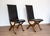 Spanish Dining Chairs in Oak and Leather by Pierre Lottier Valmazan, 1960s, Set of 2 For Sale - Image 18 of 18