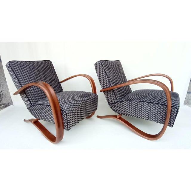 H-269 Lounge Chairs by Jindrich Halabala for Up Zavody, 1930s, Set of 2 For Sale - Image 16 of 16