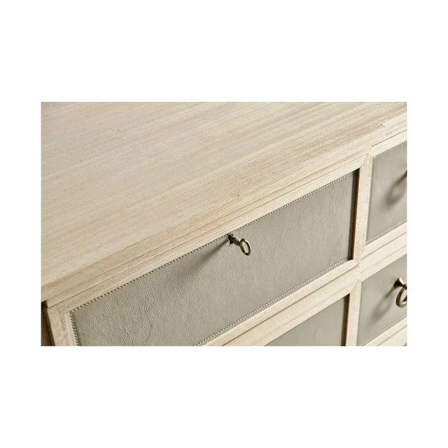 Modern Modern Leather Front Chest of Drawers For Sale - Image 3 of 6