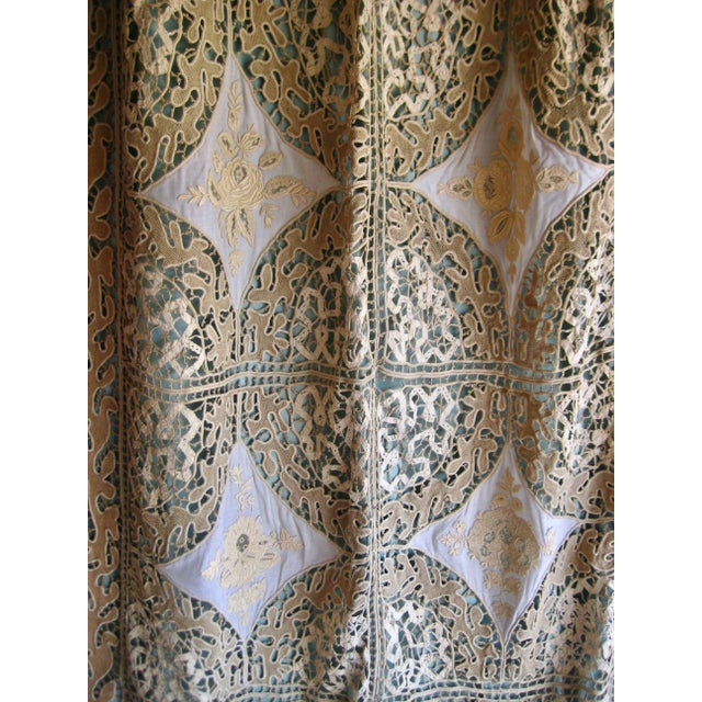 French Mid 19th Century French Napoleon III Castel Size Lace Curtains For Sale - Image 3 of 16