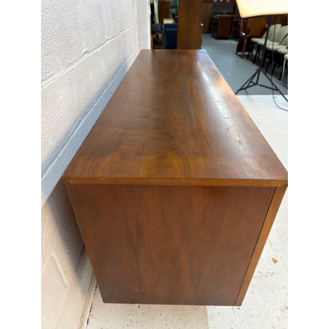 Vintage Mid-Century Modern Walnut Credenza For Sale - Image 9 of 13