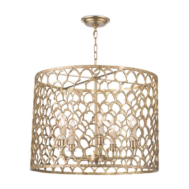 Regina Andrew Cabana Chandelier Brass For Sale In Detroit - Image 6 of 6
