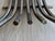 Mid-Century Modern 1970s Monumental Mid-Century Modern Silvered Brass 7-Light Candle Sconces, Attributed to Tommi Parzinger – A Pair For Sale - Image 3 of 7