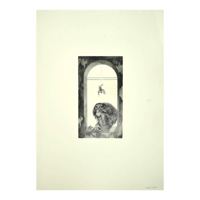 Leo Guida - The Monkey - Original Etching - 1970s For Sale