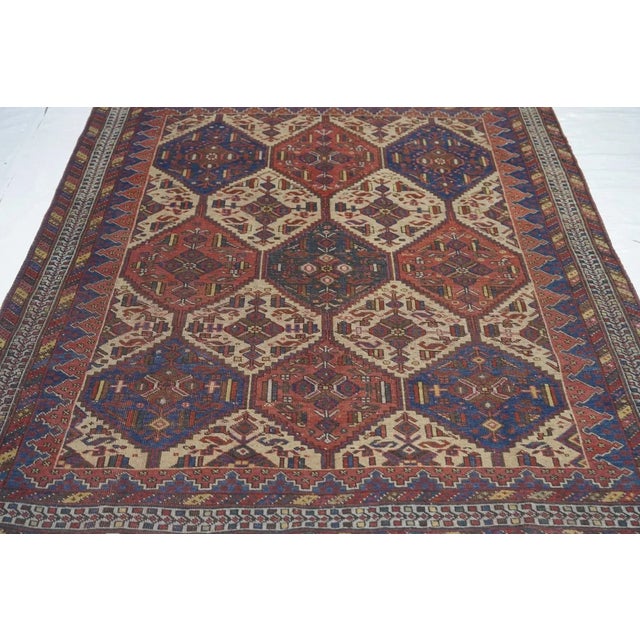 Antique Afshar Rug 5'3'' x 6'4'' For Sale - Image 10 of 11