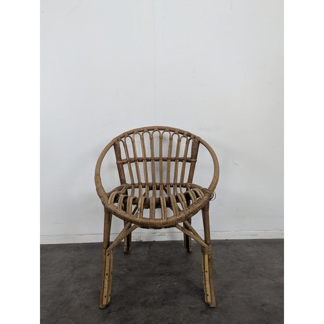 Vintage Bamboo and Rattan Armchair, in Very Good conditions.