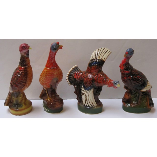 American Large Mid 20th Century Wild Turkey Decanters- Set of 8 For Sale - Image 3 of 11